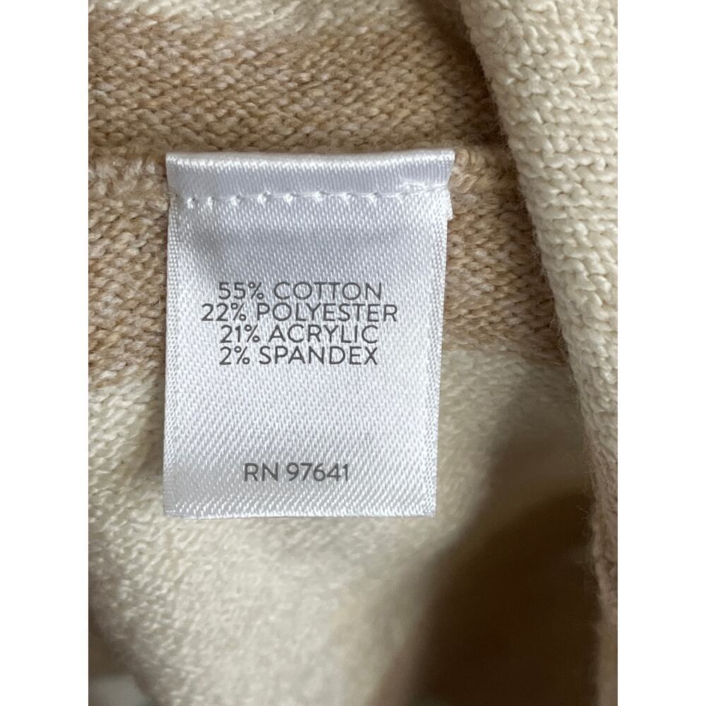 J. Jill striped neutral minimalist sweater tunic, size large Tall - Picture 4 of 10